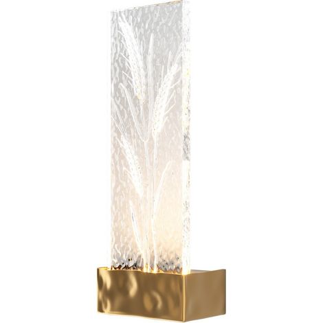 Maytoni Ornate Lampada da parete moderna a LED integrata in ottone 3000K 50lm con paralume in acrilico (1/5)