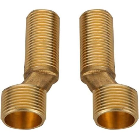 Raccord excentré mitigeur bain douche – Laiton coudé réducteur – Espacement réglable 135-165 mm – Installation facile (1/3)