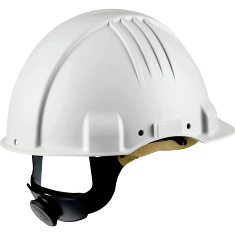 [NEUWERTIG] B-Ware 3 M Temp Schutzhelm Helm Dielektrisch 1000 V Weiß Lederschweißband Kopfband 50365