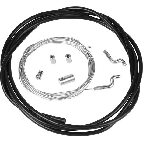 2.5m Câble de Gaz Souple Ø1.5mm, Cable Traction Tondeuse, Universal Throttle Cable, Cable Tondeuse avec Embout Z et Serre-câble en Z (1/5)