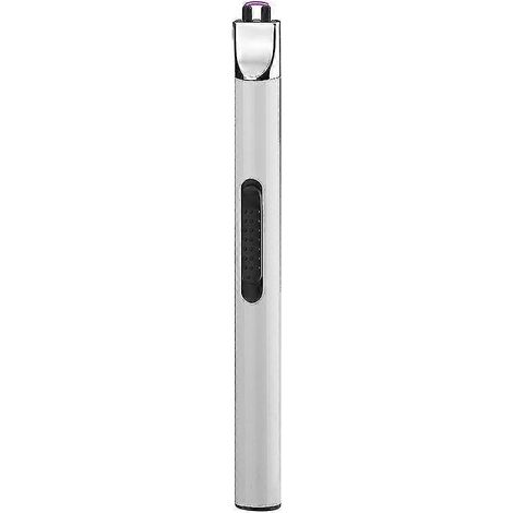 Allumeur de cuisine Mini USB Arc Igniter, briquet à bougie coupe-vent blanc (1/5)