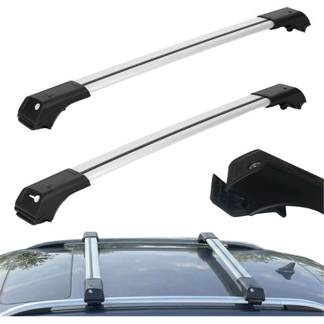 Barres de toit pour rails classiques pour KIA Sportage à partir de 2021, argent clair (1/5)