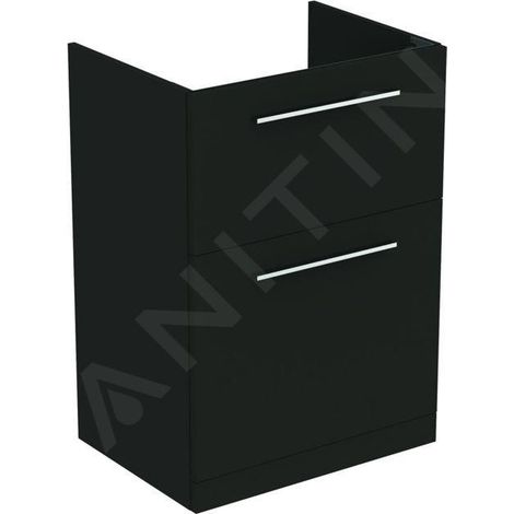 Ideal Standard i.Life A - Meuble de lavabo, 600x440x853 mm, 2 tiroirs, gris carbone mat T5273NV (1/5)