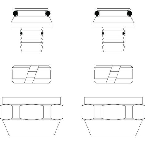Raccord à compression OV Cofit S double avec écrou 3/4" AG Euroko. 16x2mmx3/4" ZM (1/3)