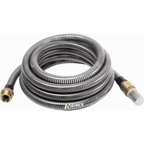 Kit de aspiración con racores de latón - 7 m de manguera - 25 mm - RIBIMEX - PRKAL25