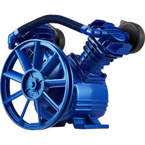 Mophorn – Tête de pompe à compresseur d'air 3HP – Débit 6,25 cfm à 90 psi – Pression max 116 psi – Double cylindre en fonte – Remplacement performant - 90psi