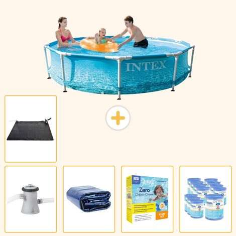 Intex Piscine Tubulaire Ronde - 305x76 cm - 6-pièces SCB25 (1/5)