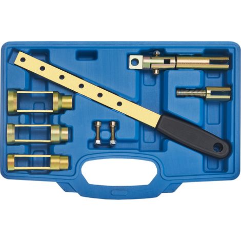 Kraftplus – Jeu d’outils pour compresseur de ressort de soupape – Compatible moteurs 8V 12V 16V – Levier de pression avec 5 positions – Kit complet