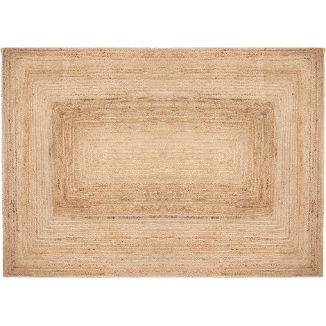 Atmosphera – Tapis jute beige 160x230cm – Texture douce et naturelle – Rectangulaire pour salons et chambres – Épaisseur 0,5cm