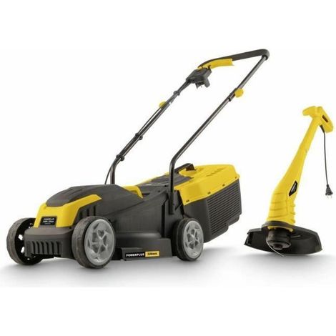 Powerplus POWXG62205T Elektrischer Rasenmäher grün 1300W