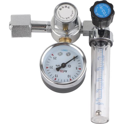 Pièces pour soudeuse MIG/TIG argon/CO2 : débitmètre, régulateur, manomètre (1/5)