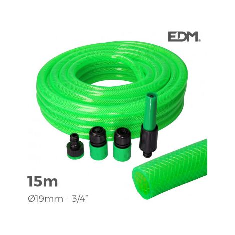 Manguera EDM 74064 PVC Ø 25 mm (15 m) (5 Unidades)