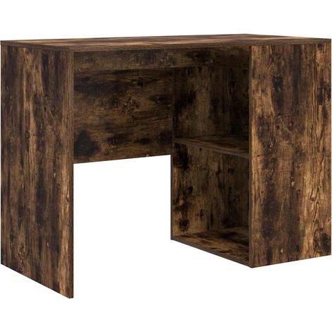 Maison Exclusive - Schreibtisch Geräucherte Eiche 102 x 50 x 75 c
