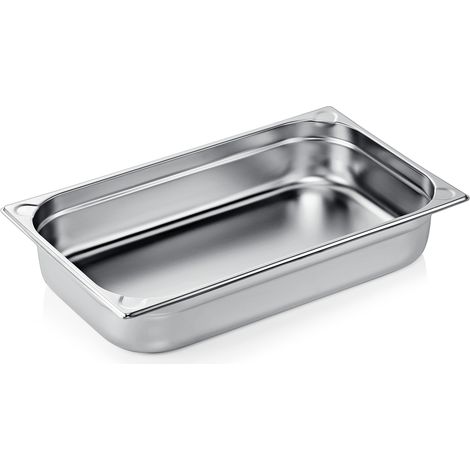 Bac GN 1/1 Inox Coins Gaufrés 13 L P 100 mm - Was Germany