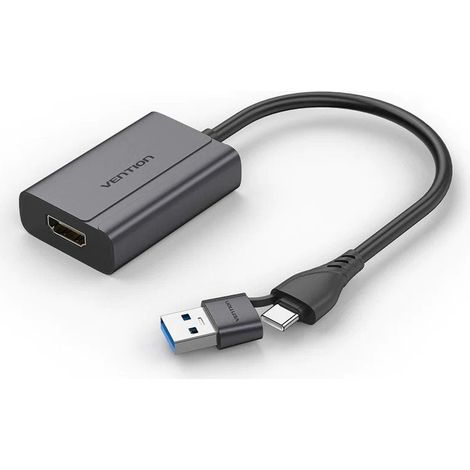 Adaptador Vention ACYHB/ USB Tipo-C Macho/ USB Macho - HDMI Hembra