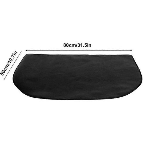 Tapis de barbecue en fibre résistante à la chaleur, absorbant, pour foyer extérieur, camping, terrasse, 50 x 100 cm