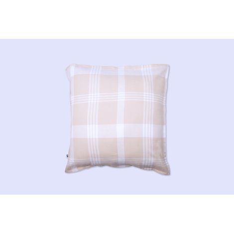 Taie d’oreiller 63 x 63 cm Flanelle de coton HECTOR – Beige (1/3)
