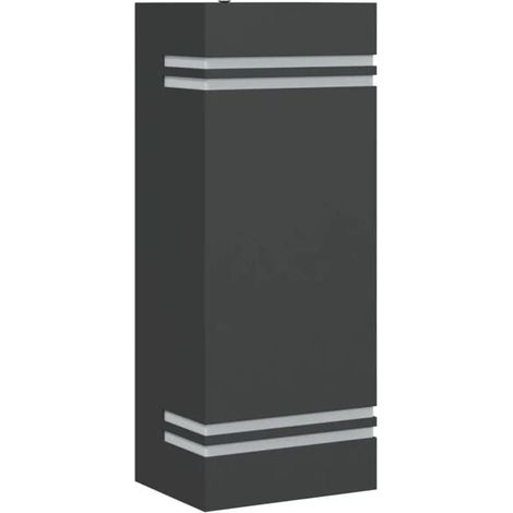 Applique murale extérieure en acier inoxydable noir (1/5)