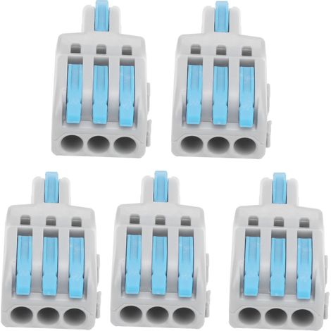 20 connecteurs rapides SPLF13 1 entrée 3 sorties, répartiteur de câbles TTap pour moteurs d'éclairage 250 V (bleu) (1/5)