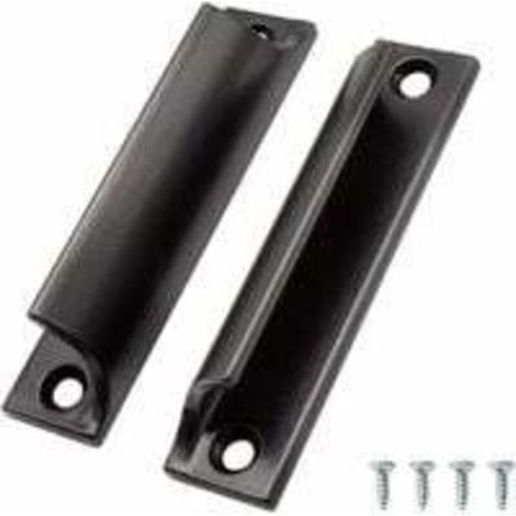 2 maniglie per porte scorrevoli, maniglie per mobili in alluminio, maniglie nere per mobili da cucina, disponibili per porte del balcone, porte scorrevoli e cassetti. (1/5)