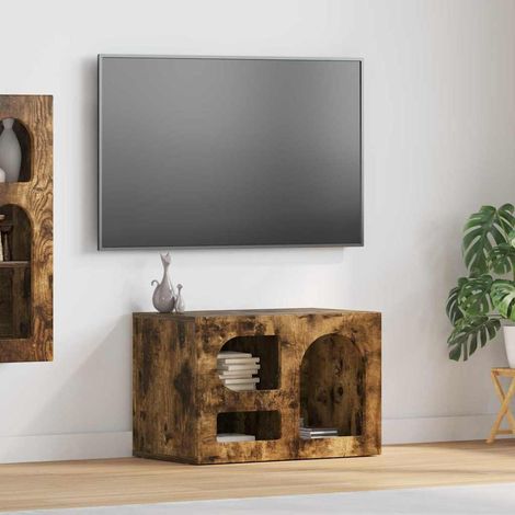 Mueble de TV Roble ahumado 60 x 35 x 40 cm Madera de ingeniería