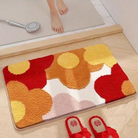Tapis, antidérapant, - 40 x 60 cm - tapis d'extérieur tapis décoration de salle de bain, décoration d'intérieur (1/4)