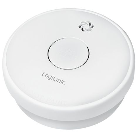 Detector de humo con batería reemplazable de 9 V, fotoeléctrico, 85 dB EN14604 LogiLink (1/5)