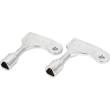 Lot de 2 clés triangle pour ouverture rapide d’urgence d’ascenseur – Serrure 9 mm – Dimensions 60 x 45 x 13 mm – Poids 66 g (1/2)