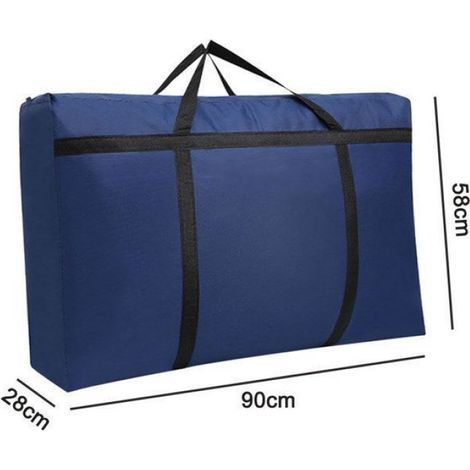Aufbewahrungstasche (150 l) für Bettdecken, Decken und Kissen, Unterbetttasche mit verstärktem Griff und Reißverschluss. Aufbewahrungshülle (1/5)