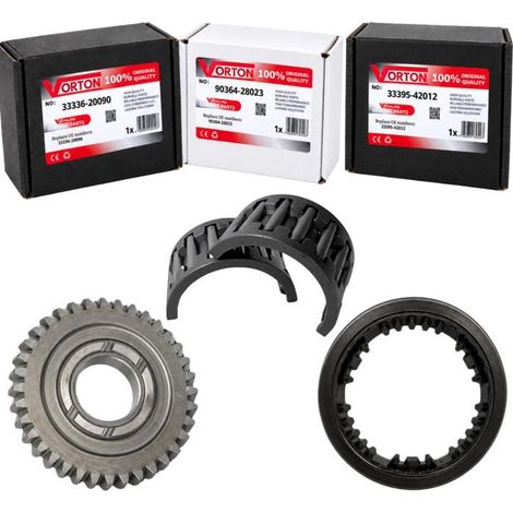 Kit de reparación de caja de cambios manual Piñón Baladeur Rodamiento de agujas para TOYOTA Avensis T25 Corolla E12 33336-20090 (1/5)