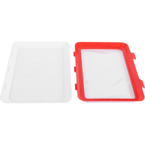 Set aus 3 Lebensmittelaufbewahrungsschalen, Kühlschrankbehältern, luftdichten Küchenaccessoires. (1/5)