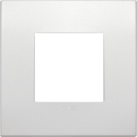 Placca Classic 2M perla matt scatola rotonda Vimar Arkè 19642.05