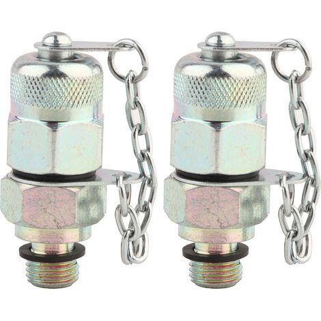 2 Pièces Adaptateur de Test Hydraulique, Raccord pour Tuyau Haute Pression, Outil de Couplage de Point de Mesure M10 x 1‑M12 x 1.25 (1/5)