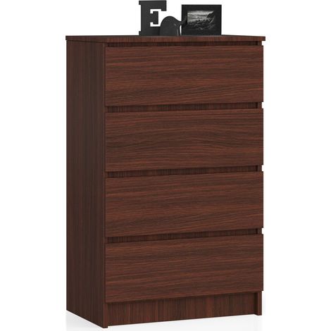 Cassettiera AKORD K60 Cassettiera Wengé 60 cm 4 cassetti 60x40x99 cm