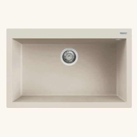 Évier granit beige Luisina QUADRILLE 1 bac 790x500 (1/5)