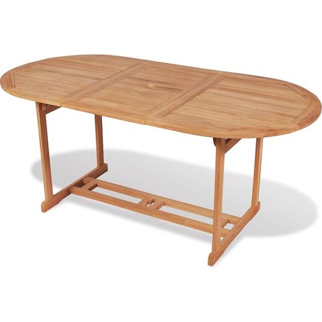 Maison Exclusive - Set da Pranzo da Giardino 7pz Sedie Pieghevoli Massello di Teak (1/5)