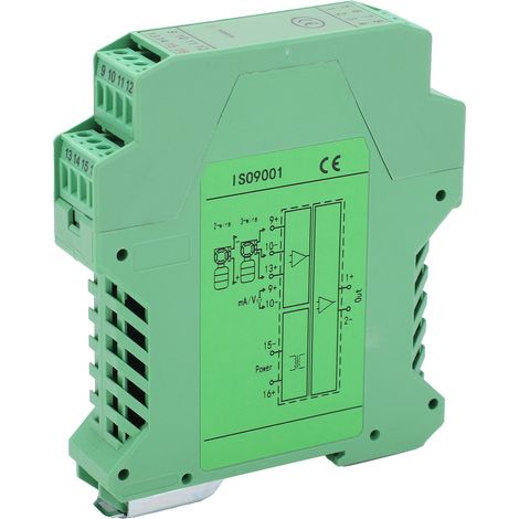Isolateur de signal CC, transmetteur de distribution de courant et de tension, montage sur rail, conditionneur 1 entrée 1 sortie (1/5)
