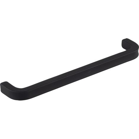 Pamar Griff Makar LA 160 mm, Möbelgriff Türgriff Schrankgriff, robustes Design, Zinkdruckguss schwarz matt, Breite 169 mm, Lochabstand 160 mm