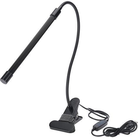 Lampe Led De Bureau Avec Pince Usb - Aluminium Réglable 360 Degrés - Pour Tatouage Manucure Maquillage - 1 Pièce (1/5)