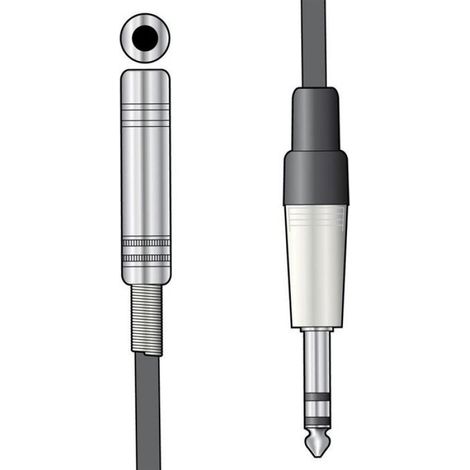 Câble Prolongateur Jack Stereo TRS 6 35 Mm - 3 M - Blindé Cuivre Pur - Gaine PVC Renforcée (1/2)