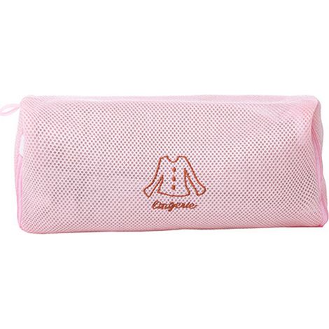 Sac à linge filet fin épaissi pour sous-vêtements et manches longues 35x31cm en polyester durable avec fermeture éclair (1/2)