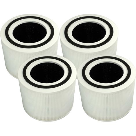 vhbw 4x filtro HEPA sostituisce Levoit 817915027073 per purificatore d'aria, filtro carboni attivi integrato (1/4)
