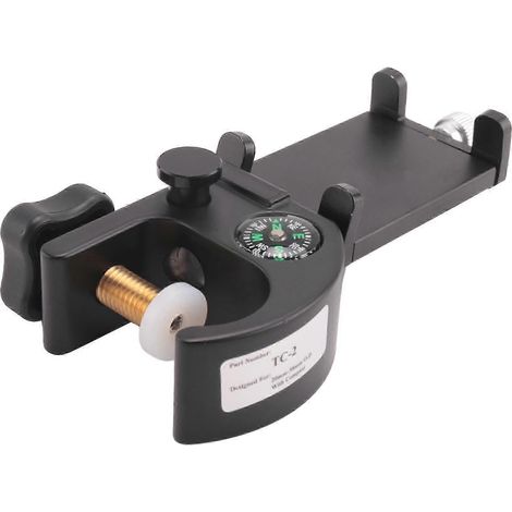 Support de montage avec boussole, support de téléphone, fixation pour poteau, compatible GPS, collecteur de données, station totale simplifiée WHBYV (1/4)