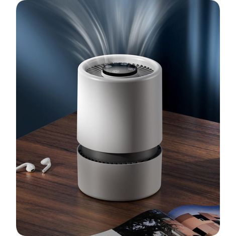 2  Mode vitesses Purificateur d'Air, Air Purifier avec   HEPA Filtre, USB Silencieux Purificateur d'Air Chambre pour Maison, Bureau, Poussière, Pollen, Fumée, Odeur