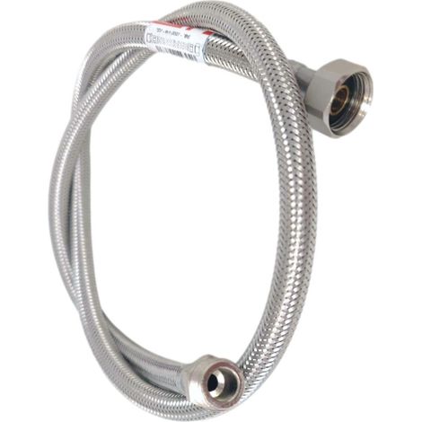 Manguera De Acero Inoxidable Diámetro Interior 9 Mm M 3/8" - 12/17 // H 1/2" - 15/21 Longitud 100 Cm (1/3)