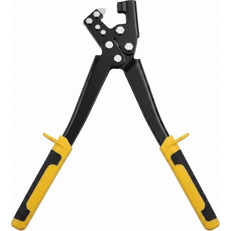 Pince à sertir pour boulons en acier, pince à frapper fixe en acier léger pince à poinçonner boulon de préhension sertissage pince à trou (1/5)