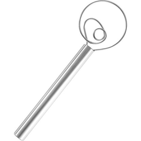 Mélangeur à farine à spirale en acier inoxydable, batteur à farine, mixeur de cuisine, fouet à pâte durable et léger, mélangeur à farine à spirale (1/5)