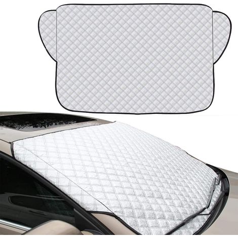 Couverture Pare Brise Universelle Anti Givre, Neige, Glace - Répliante pour Voiture (1/5)