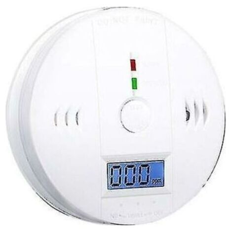 VURAHOME - Détecteur de monoxyde de carbone – Alimentation par 3 piles AA – Alarme sonore 85 dB – Capteur électrochimique haute précision