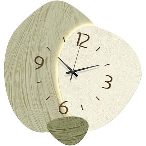 Horloge murale silencieuse pour enfants, sans tic-tac, idéale comme horloge décorative dans les salles de bains, les salles de classe, les fermes, etc., respectueuse de l'environnement. (1/5)